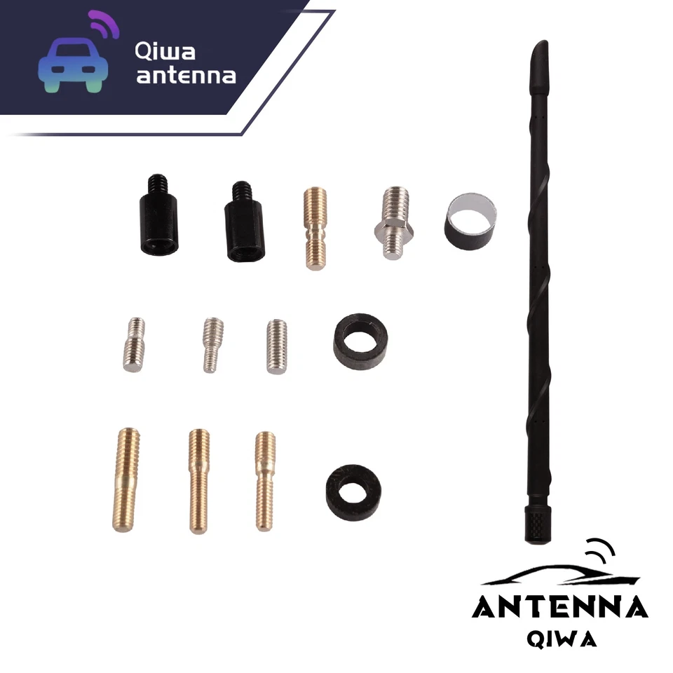 Mástil de antena de radio de 13" con tornillo universal para la mayoría de los vehículos apto para Ford Chevy GMC Foto 1 de 4