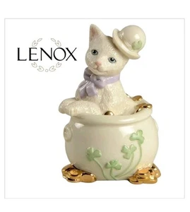 Lenox Kitty Figurine / Pat, The Little Irish Cat / St. Patrick's Day / March #2 - Picture 1 of 10