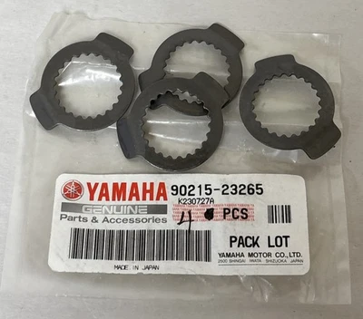 Arandelas de bloqueo para motocicleta Yamaha XT250 2008-2025 (cantidad 4) OEM #90215-23265-00 #S994 Foto 1 de 4