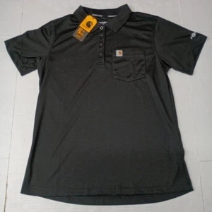 Polo donna Carhartt Force relaxed fit leggera con tasca taglia media nuova con etichetta - Foto 1 di 7