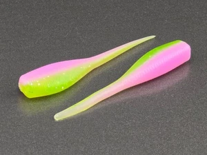 (24) 2" SLAB HUNTER "Electric Chicken" GRUBS BAIT JIGS CRAPPIE BABY SHAD - Bild 1 von 1