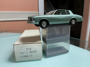 SLEEPING-BEAUTY! ORIGINAL AMT 1/24 (MED GRN) '78 CHEVY MONTE' CARLO/BOX, no case - Picture 1 of 16