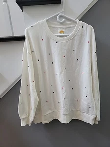 C&C California Star Printed Crewneck Sweatshirt Cotton XL NWT - Picture 1 of 5