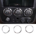 3PCS Aluminum Air Conditioning Switch Panel Trim Cover For Hummer H3 2005-2009