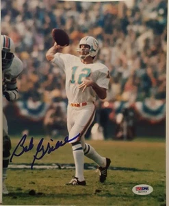 Bob Griese Signed Dolphins 8x10 Photo - PSA/DNA COA  - Picture 1 of 3