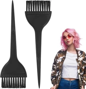 DYE BRUSH Hairdresser Hair Dye Root Colouring Salon Bleach Applicator Comb 2 pcs - Picture 1 of 4