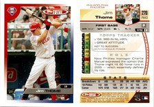 Jim Thome 2005 Topps Total Baseball Card 270 Philadelphia Phillies