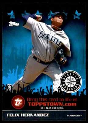 2009 Topps Updates & Highlights Ticket to ToppsTown Felix Hernandez Seattle - Image 1 of 2