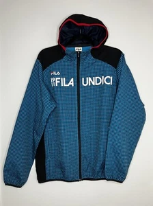 Men’s 1911 Fila Undici Jacket Vintage Large Blue Black Red windbreaker - Picture 1 of 6