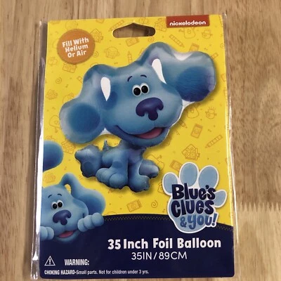 NICKELODEON Blue's Clues Air -Helium Fill 35” Balloon Birthday Party Decorations Supplies A2