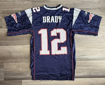 CAMISETA VINTAGE REEBOK NFL EQUIPMENT NEW ENGLAND PATRIOTS TOM BRADY TALLA S Foto 1 de 4