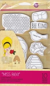 Julie Nutting Miss Bea Doll Cling Stamp Prima Marketing Tags Mixed Media 913281 - Picture 1 of 2