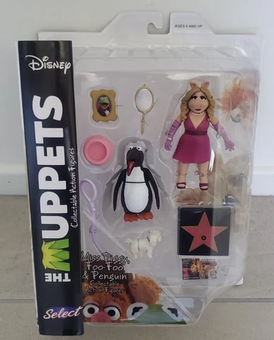 THE MUPPETS MISS PIGGY FOO-FOO PENGUIN FIGURES SET BRAND NEW RARE DIAMOND SELECT Cover