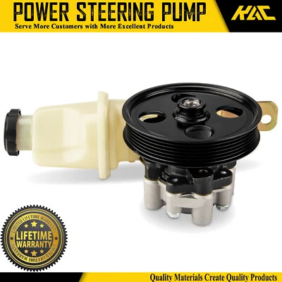 Power Steering Pump w/ Pulley Reservoir for Dodge Durango Dakota 2000-2003 2004 - Imagem 1 de 4