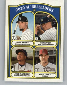 2021 Topps Heritage #88 Luke Voit/Ramirez/Mike Trout/Abreu LL (ref 144503) - Picture 1 of 2