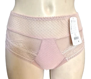 Gaia Nancy GFP059 Shorty Midi Brief Gr.M Pink Transparent Mesh Lace Sexy - Picture 1 of 4