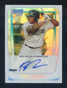 #'d 001/500**  2011 Bowman Chrome "Refractor" Autograph ERIC THAMES RC AUTO - Picture 1 of 2