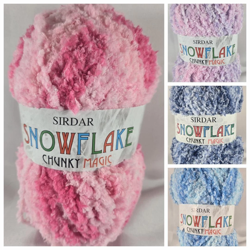 Sirdar Yarn Snowflake Chunky Magic 100% Polyester 137y 50g 1.75oz - Image 1 of 1