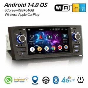 64GB Android 14 DAB+ Autoradio Navi Fiat Grande Punto Linea CarPlay 8-Kern Wifi - Bild 1 von 22