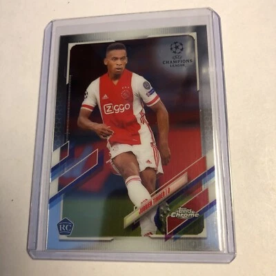 2020-21 Topps Chrome UEFA Champions League Jurrien Timber Rookie #71 - Image 1 of 2