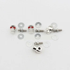 Chrome License Plate Screw Bolt For Yamaha V-Star 650 950 1100 1300 Classic - Picture 1 of 5