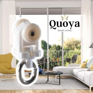 Quoya Smart Curtain Tracks Runners- QL500 Model- 24 Extra Curtain Hooks (for Mod