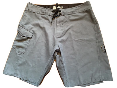 Men's Volcom Cobalt Blue Cargo Pocket Shorts Size 34 Lace Waist - Image 1 of 4