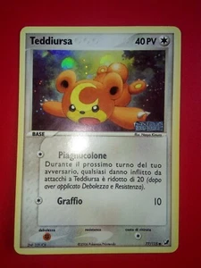 Pokemon Card Teddiursa Ex Forze Segrete Reverse Holo 77/115 Ita - Foto 1 di 2