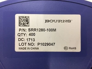 SRR1280-100M BOURNS FEST IND 10UH 6A 19,5 MOHM SMD ROHS 12 STÜCK - Bild 1 von 1
