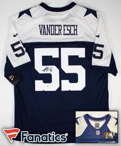 Leighton Vander Esch Signed Cowboys Nike NFL Replica Game Jersey (Fanatics) L - Picture 1 of 5