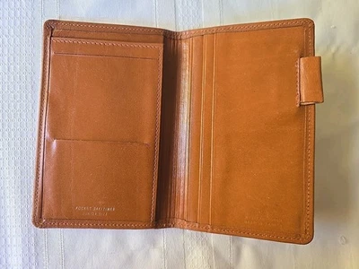 Western Coach Pocket Day-Timer Open Style Dark Tan Leather (Junior Size) - Image 1 of 4