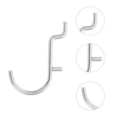  10 Pcs Pegboard Hooks Heavy Duty for Boards Bulk Stainless Steel - Image 1 of 4