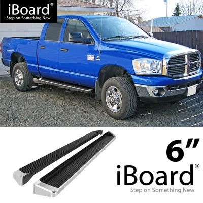Running Board Style Side Step 6in Fit Dodge Ram 1500 2500 3500 Quad Cab 02-08 Foto 1 de 4