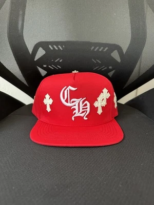 CHROME HEARTS STYLE CH HAT (RED/WHITE) - Image 1 of 4