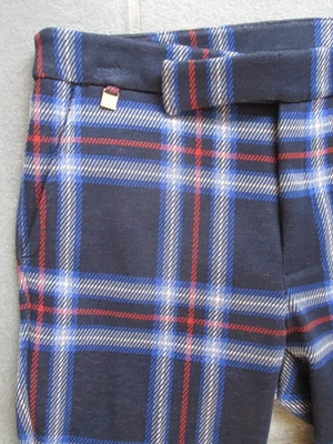 LAUREN RALPH LAUREN Mujeres AZUL Tartán Cuadros Clásicos PANTALONES Pantalones Preppy PEQUEÑOS Foto 1 de 4