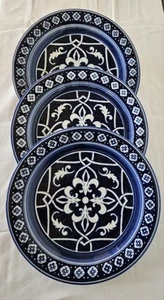 Target Home Blue Catalina Medallion Pattern Dinner Plates Set Of Three 11" - Picture 1 of 6