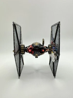 Star Wars Micro Galaxy Squadron Tie Fighter Custom деко и перезаряжаемые светодиоды - Изображение 1 из 4