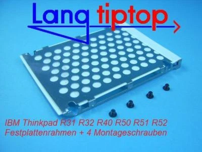 IBM Thinkpad R31 40 50 Festplattenrahmen + 4 Schrauben - Bild 1 von 4