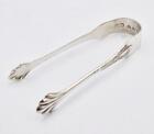 NOVELTY VICTORIAN STERLING SILVER MINIATURE SUGAR TONGS Chester 1895
