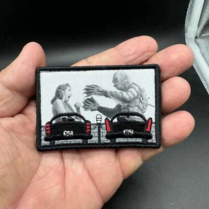 50's Drive In Night At The Movies Patch Creature From The Black Lagoon Ships Fre - Picture 1 of 2