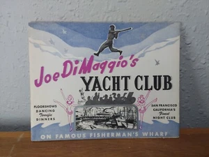 Vintage 1946 Joe DiMaggio's Yacht Club W 1940 Photo San Francisco NY Yanks - Picture 1 of 6