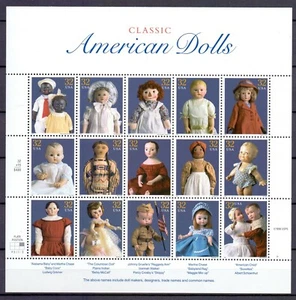 USA 1996 KLASSISCHE AMERIKANISCHE PUPPEN M/S POSTFRISCH ** A240 - Bild 1 von 1