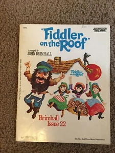 Fiddler On The Roof Arranged By John Brimhall VINTAGE RARE FIND-Sheet Music Book - Picture 1 of 11