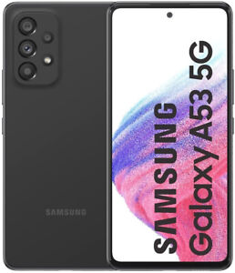 Samsung Galaxy A53 A536U 5G 128GB 64MP 🙂/ GSM 🙂 entsperrt (super schwarz)