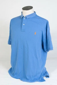 Retail $100 Polo Ralph Lauren SS Polos L Light Royal Blue Polo Shirt - Picture 1 of 4