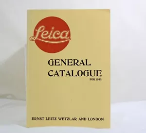 VINTAGE LEICA I II RANGEFINDER CAMERA GENERAL CATALOGUE HOVE REPRINT 1933 - Picture 1 of 2