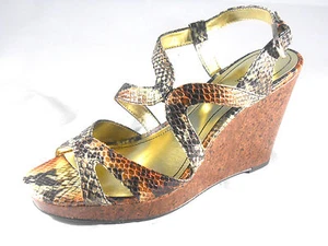 STYLE & CO (SANDALIA CUÑA ALLYSSA PYTHON) MUJER TALLA 9 ¡TOTALMENTE NUEVA!¡! - Imagen 1 de 2