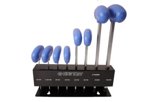 King Tony SNCM-V 8pc T Handle Hex Allen Key Hexagon w Ball 2,2.5,3,4,5,6,8,10m - Picture 1 of 5