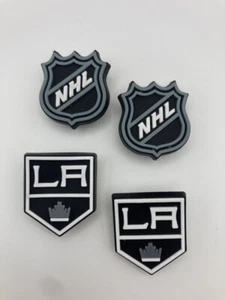 NHL Los Angeles Kings Hockey Team For Crocs Shoe Charms Jibbitz - 4 Pieces - Imagen 1 de 1