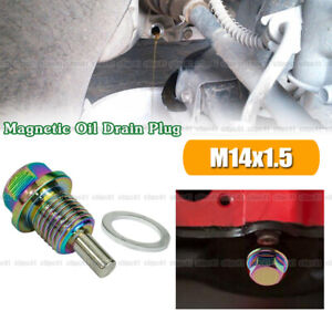 M14 x 1.5 Magnetic Car Engine Oil Drain Plug Nut Screw Bolt Sump Nut Universal